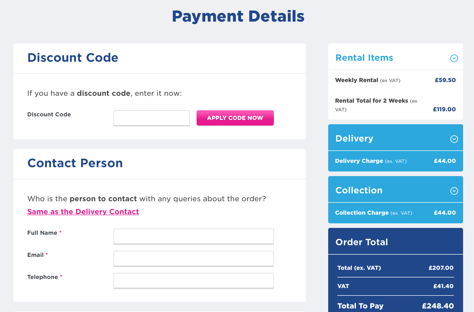 Payment Details